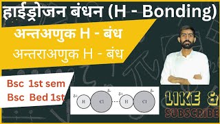 Hydrogen Bonding Explained For BSc Students [upl. by Kiran]