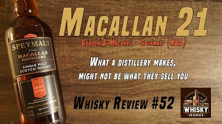 Macallan 21  Gordon amp Macphail Speymalt  KampL 2023  Incrediblevalue  Whisky Review 51 [upl. by Nuahsal]