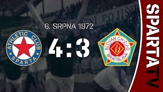 ZÁPAS STOLETÍ  Slovan Bratislava 1972 [upl. by Yetnruoc]