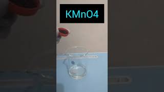 Reaction of H2O2  KMnO4 experimentscience chemistry [upl. by Aitenev]