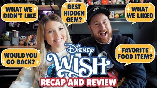 Disney Wish Cruise Full Recap amp Honest Review  Answering YOUR Questions [upl. by Fortunna]