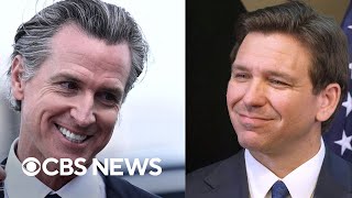 Ron DeSantis vs Gavin Newsom in 1on1 debate Thursday night [upl. by Snilloc]