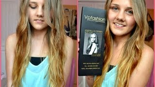 Clip In Extensions anbringen färben amp locken VPfashion [upl. by Petrick]