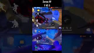 1 Vs 5 🎯  Zerox FF [upl. by Danyluk]