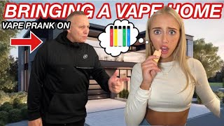 VAPE PRANK ON MY DAD im in trouble [upl. by Oman]