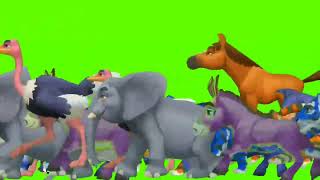 Animal Stampede Green Screen Fast  Animal Stampede Sound Effect greenscreen animal stampede [upl. by Anisor532]