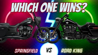 Indian Springfield Darkhorse vs Harley Road King Special  Which is Better [upl. by Doss983]