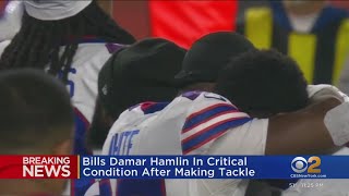 Bills safety Damar Hamlin is in critical condition after collapsing [upl. by Aihsot524]