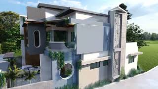 BUNGALOW DESIGN  ELEVATION DESIGN  architecture 3d whynautarchitects homedesign space 1k [upl. by Descombes140]