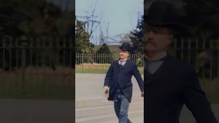 Theodore Roosevelt in 1897  Restored Footage [upl. by Noseimaj840]