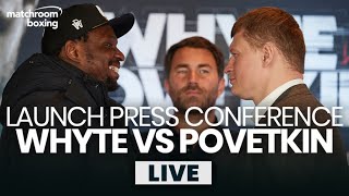 Dillian Whyte vs Alexander Povetkin launch press conference [upl. by Birkner]