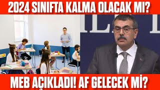 2024 Sınıfta Kalma Olacak Mı MEB Açıkladı Devamsızlık affı gelecek mi [upl. by Lleuqar151]