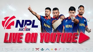 Live  NPL Auction 2024 । Nepal Premier League [upl. by Tsenre155]