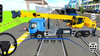 Crane Truck Vs Bullet Train Indian Car Driving 3D Games Simulator Android Gameplay 482 [upl. by Chavez771]