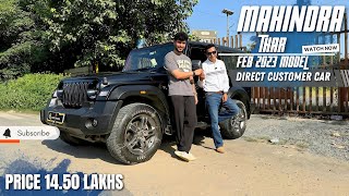 DIRECT CUSTOMER CAR  MAHINDRA THAR  MODEL  2023 FEB  FOR SALE  MOTO FINDER [upl. by Trebmer]