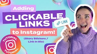 Instagram Tutorial Adding Clickable Links to Your Instagram Story stickerslink in bio [upl. by Aisenat]