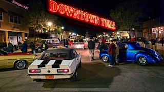 2023 Classic Car Show weekend kickoff party Yuma Arizona historic downtown Midnight at the Oasis [upl. by Sioled]