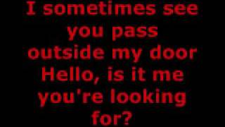 LIONEL RICHIE  HELLO LYRICS [upl. by Blanchette212]