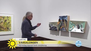 Nyrenoverat Liljevalchs öppnar portarna för Vårsalongen  Nyhetsmorgon TV4 [upl. by Aicnetroh113]