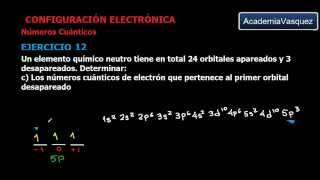 Números cuánticos antimonio Ejercicio 12 [upl. by Hummel]