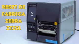 Como fazer o Reset da Impressora Zebra ZT231  RESTAURAÇÃO DE PADRÕES DE FABRICA [upl. by Anniroc995]