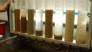 Polymer Flocculants in Wastewater Treatment  Clearwater Industries Jar Test [upl. by Divadleahcim]