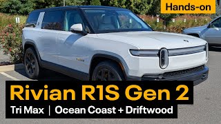 Handson 2025 Rivian R1S Gen 2 Tri Max Ascend Ocean Coast  Driftwood [upl. by Neeka]