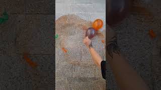 Correct answer ✔️ with water color balloons popping reverse satisfying ASMR [upl. by Leodora]