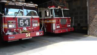 FDNY Engine 54 Ladder 4 and Battalion 9 are first due on a Class III alarm [upl. by Ingvar]