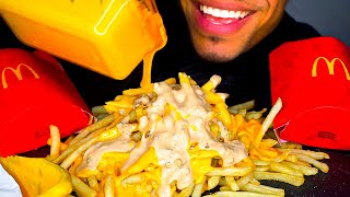 ASMR MCDONALDS MUKBANG ANIMAL STYLE FRIES  EXTRA CHEESY  EATING SHOW  TALKING REVIEW MESSY [upl. by Adnyc]