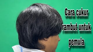 TUTORIAL POTONG RAMBUT RAPI 💈GAK TERLALU TIPIS UNTUK PEMULA ✂️ [upl. by Adamek]