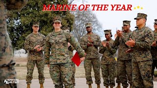 Marine Corps Installations Command Marine of the Year Lance Cpl Marina Camponescki [upl. by Euqinmod]