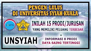 INILAH PRODIJURUSAN DENGAN PELUANG TERBESAR SBMPTN 2020  UNIVERSITAS SYIAH KUALA [upl. by Ranna]