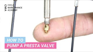 How To Pump A Presta Valve [upl. by Relyat]