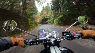 Riding on mountain pass Triumph Bonneville T120 [upl. by Urbai]