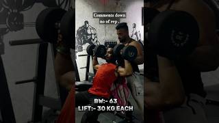 BW 63 LIFT 30 KG each more to come 🔥keetan keetanfitnessvlogs shoulder beastmode [upl. by Jordan]