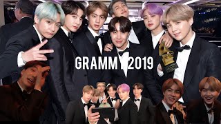 BTS Grammy award 2019 jungkook got emotional  practice for interview RM became Teacher [upl. by Kessia867]