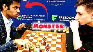 Arjun Erigaisi vs Daniil Dubov  Goldmoney Asian Rapid 2021 chessgame chess chessgrandmaster [upl. by Namajneb769]