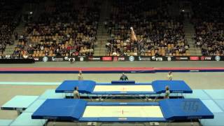 NAVARRO LOZA Dafne Carolina MEX  2015 Trampoline Worlds  Qualification TR Routine 2 [upl. by Eisus]