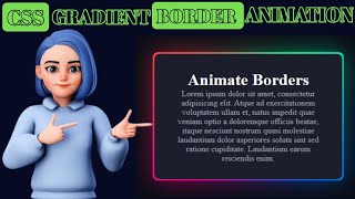 Learn CSS Gradient Border Animation [upl. by Gujral]