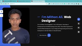 Create React Personal Complete Portfolio Website Project With React amp Core CSS  Programmer Mithon [upl. by Amil111]