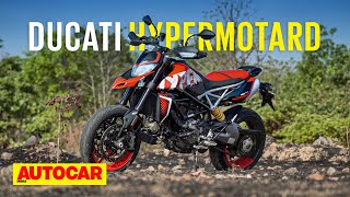 Ducati Hypermotard 950 RVE review  Madness  First Ride  Autocar India [upl. by Oninrutas]