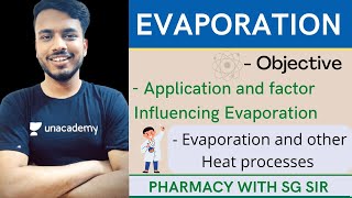 Evaporation  Application and factor Influencing Evaporation  evaporation amp other heat process [upl. by Nnyw]