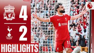 Highlights Salah Robertson Gakpo amp an Elliott stunner Liverpool 42 Tottenham Hotspur [upl. by Crispen]