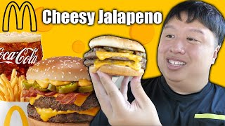 McDonalds New Cheesy Jalapeño Bacon Quarter Pounder With Cheese Review  Worth It [upl. by Volin630]