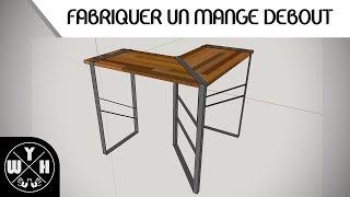 FABRIQUER UN MANGE DEBOUT EN METAL amp BOIS [upl. by Etnahs51]