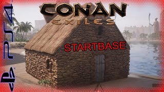 Conan Exiles PS4 Bau Guide  Starter Base  German Gameplay [upl. by Ninos221]