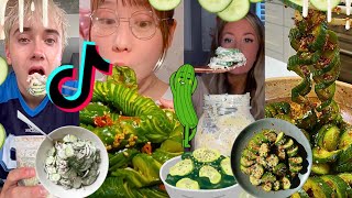 Salad asmr  Cucumber Salad Asmr Mukbang Challenge Show homemukbangsaladfyp [upl. by Nahtaj]