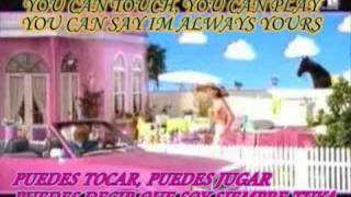 barbie girl aqua con letra lyrics subtitulada en español e ingles [upl. by Atsirtal]