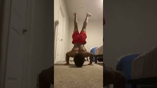 Handstand pushups with the champion shortsfeed shorts [upl. by Lelia493]